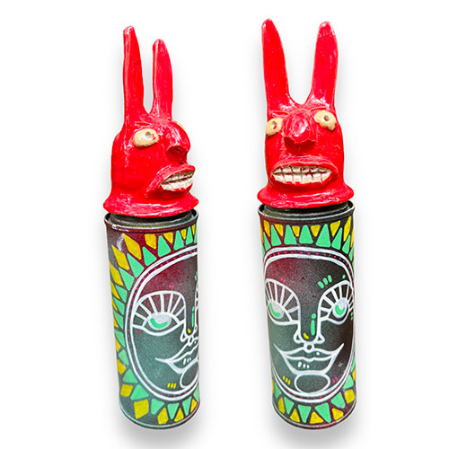 Randy Tobias & Fawne DeRosia 10" Spray Can w/Red Rabbit DP4842 SOLD